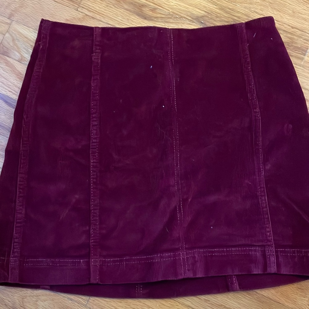 Maroon skirt